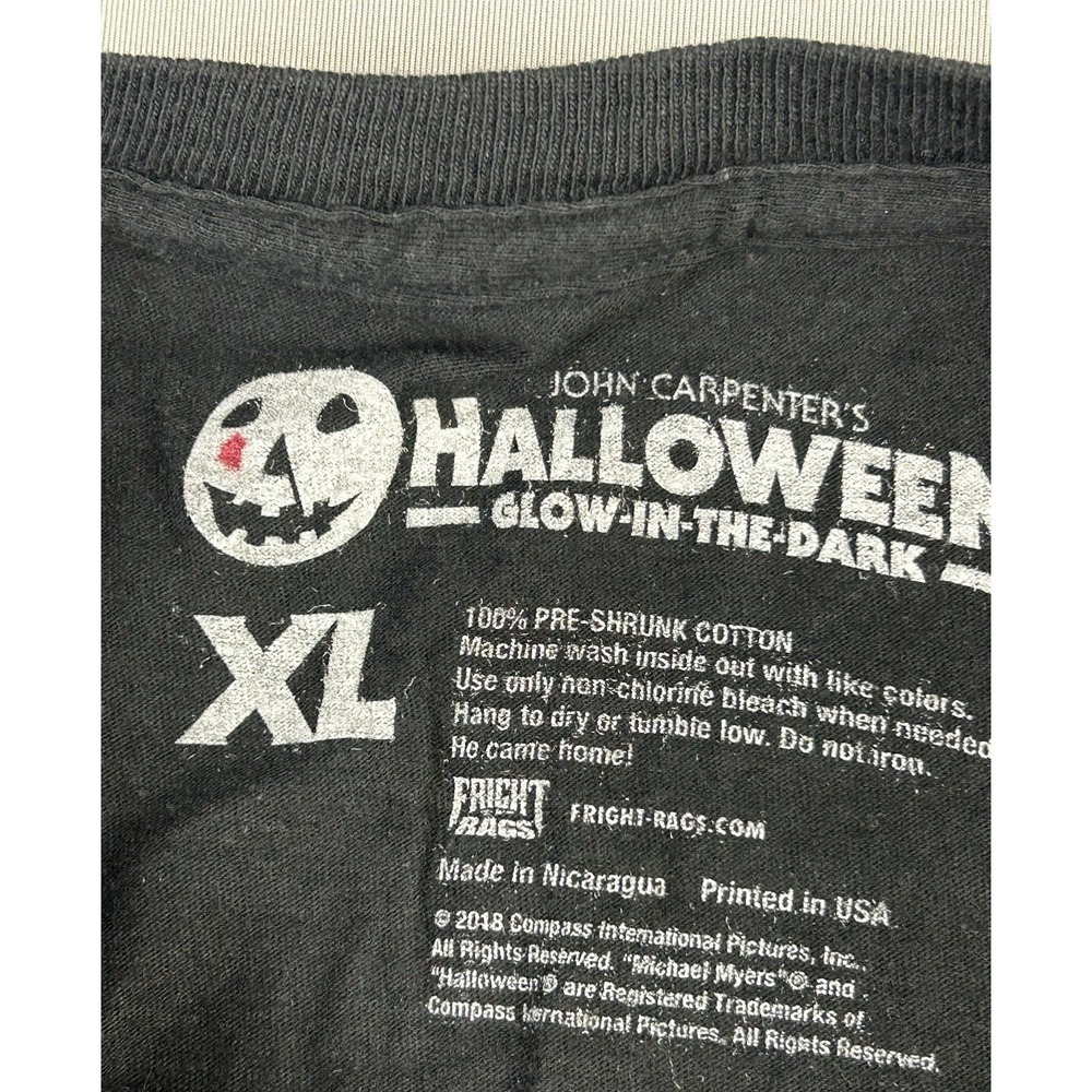 Halloween Glow In The Dark Men's XL Fright Rags Graphic Tee Shirt NEW - Picture 3 of 11